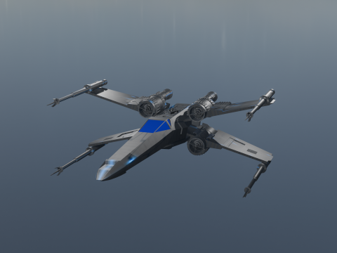 Star Wars X-Wing 3D Model