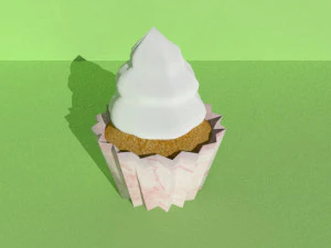 bolinho Modelo 3D