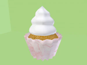 bolinho Modelo 3D