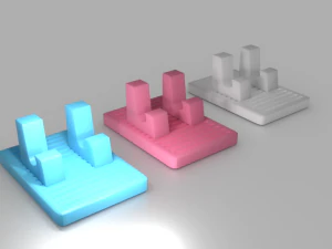 2 kinds of phone holders phone stands 3D Model