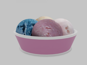 ice cream balls 3D Модель
