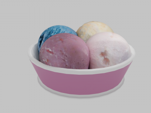 ice cream balls 3D Модель