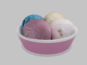 ice cream balls 3D Model