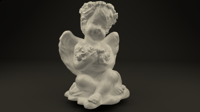 angel with roses Modèle 3D .c4d .max .obj .3ds .fbx .stl .blend 