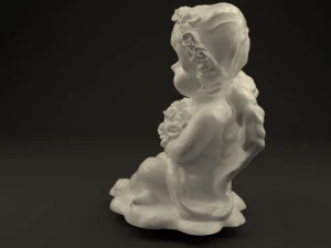 angel with roses 3D Model