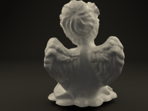 angel with roses Modèle 3D