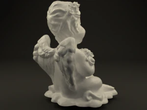 angel with roses 3D Model