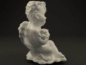 angel with roses 3D Model