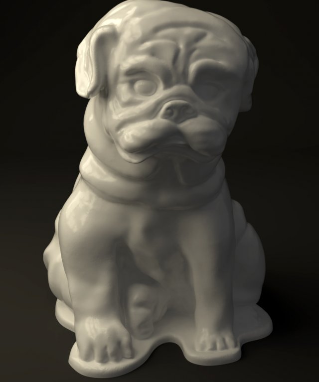 little buldog 3D Model .c4d .max .obj .3ds .fbx .stl .blend 