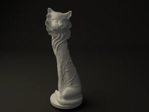 scultura di gatto Modello 3D