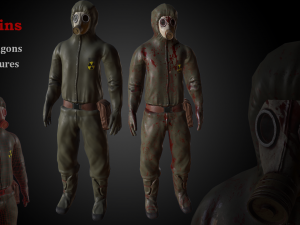 gasmask man 3D Model