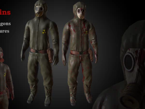 gasmask man 3D Model