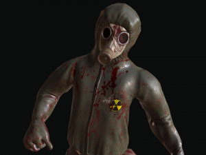 gasmask man 3D मॉडल