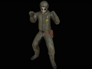 gasmask man 3D मॉडल