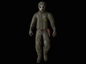 gasmask man 3D Model