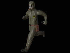 gasmask man 3D मॉडल