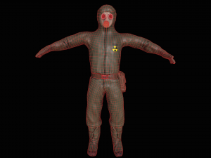 gasmask man 3D मॉडल