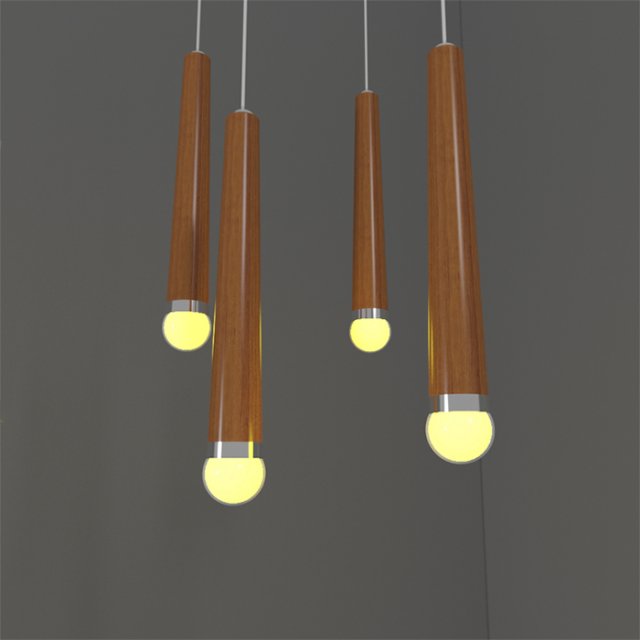 wooden lighting 3D Model .c4d .max .obj .3ds .fbx .stl .blend 