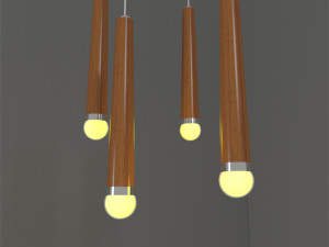 wooden lighting 3D Model