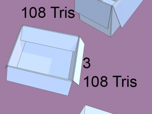 low poly carton boxes 3Dモデル