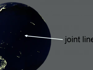 night planet earth 3D Model