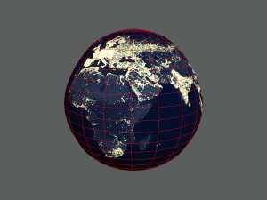 night planet earth Modèle 3D