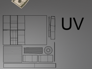 low poly money pack Model 3D