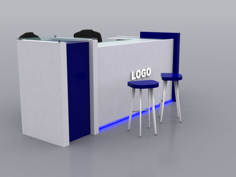 Reception Counter Design 3D 模型