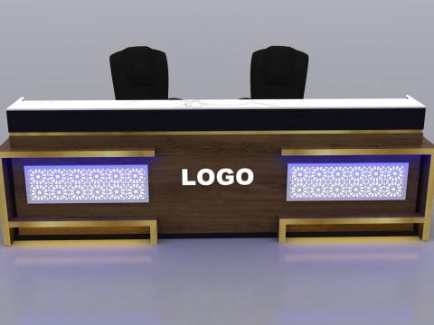 Reception Counter Design 3D 모델