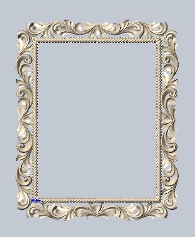 mirror frame 3D Model .c4d .max .obj .3ds .fbx .stl .blend 