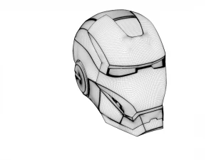 iron mans helmet 3D Model
