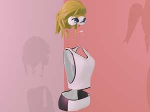 Girl in sports Modelo 3D