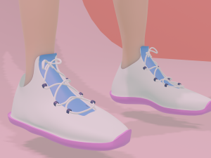 Girl in sports Modelo 3D