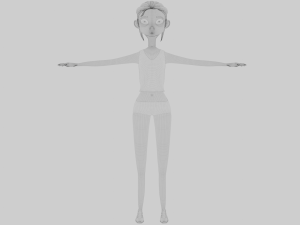 Girl in sports Modelo 3D