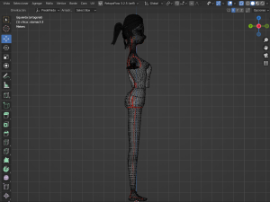 Girl in sports Modelo 3D