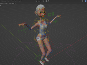 Girl in sports Modelo 3D