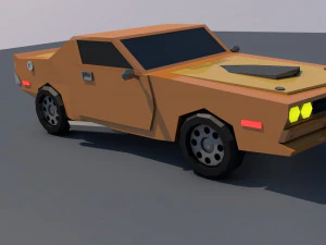 low poly car 3D Model