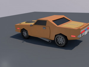 low poly car 3D 模型