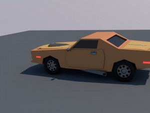 low poly car 3D 模型