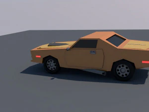 low poly car 3D Model
