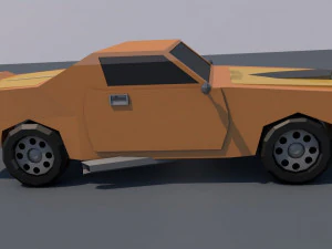 low poly car 3D Model