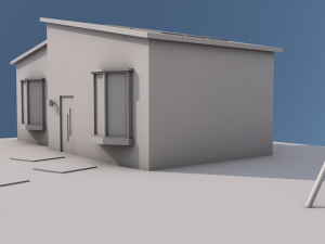 low poly house street Modelo 3D