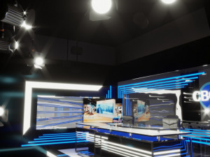 television studio Model 3D