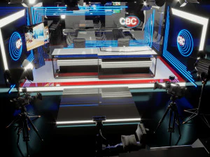 television studio 3D Model