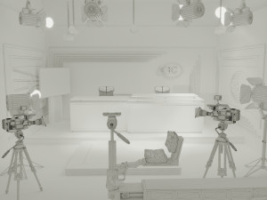 television studio Model 3D