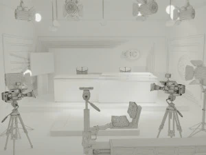 television studio 3D Model