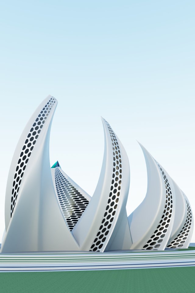 hotel Modelo 3D .c4d .max .obj .3ds .fbx .stl .blend 