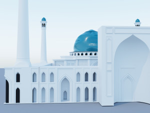 mosque 3d Modèle 3D