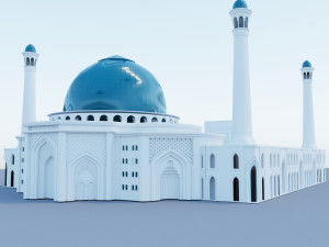 mosque 3d Modèle 3D