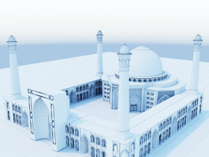 mosque 3d Modèle 3D